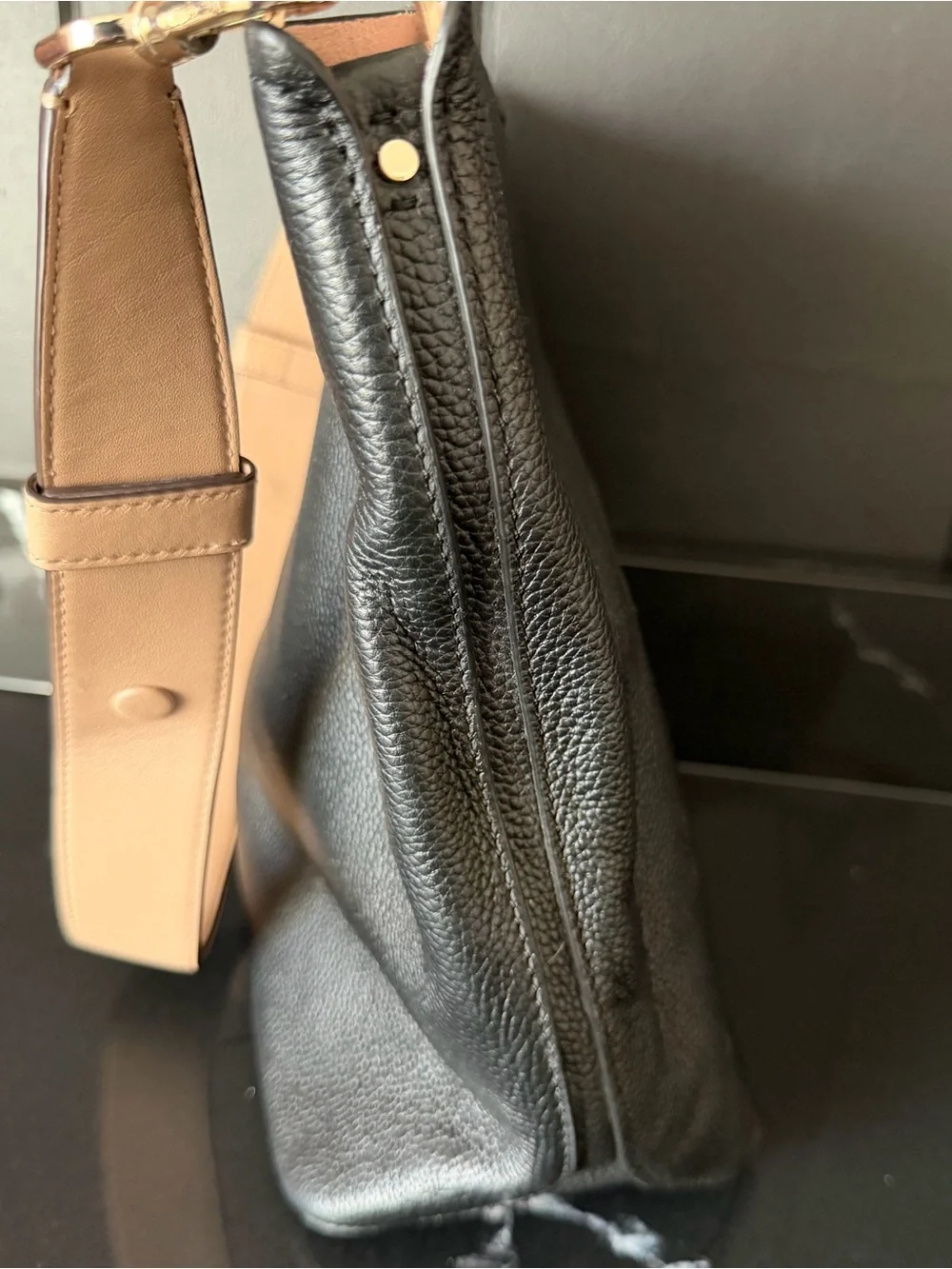 Kate Spade New York Pebbled Leather Shoulder Bag Black - Picture 4 of 10